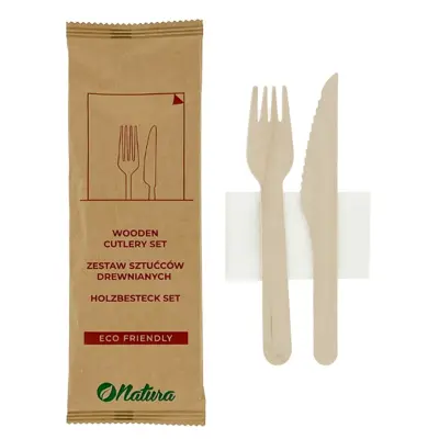 Cutlery Set Knife, Fork, and Napkin - 250 pcs/box.