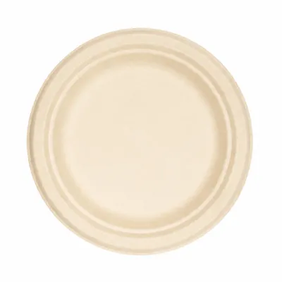 Bagasse Plate - ø23cm - 500 pcs/box