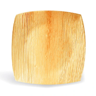 Palm Leaf Plate Square 1-compartment 26x26cm - 60 pcs/box