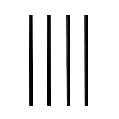Cocktail Straws - Paper - Ø7 mm · 15 cm - Black - 4,000 pcs/box