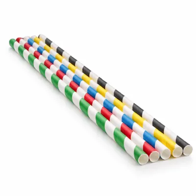 Paper Drinking Straws Assorted 210mm Ø6mm - 5,000 pcs/box