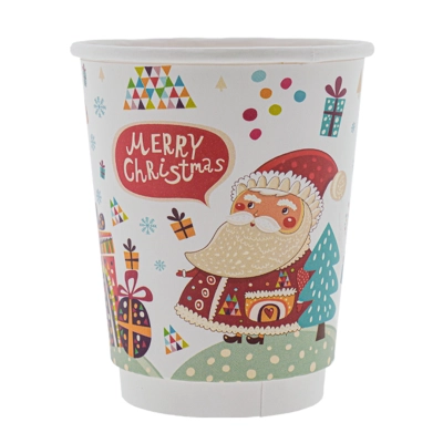Double-Wall Paper Cup Christmas 300cc/12oz - 500 pcs/box