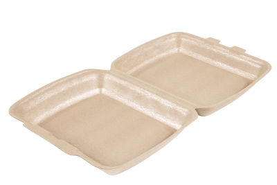 EPP Menu Box - 1-compartment - 414x240x39mm - Champagne - 125 pcs/box