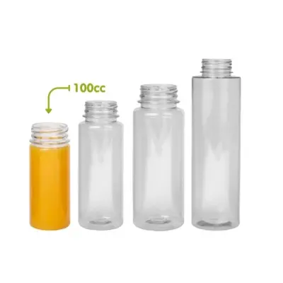 Straight Bottle (XS) - 100 ml - 80 pcs/box