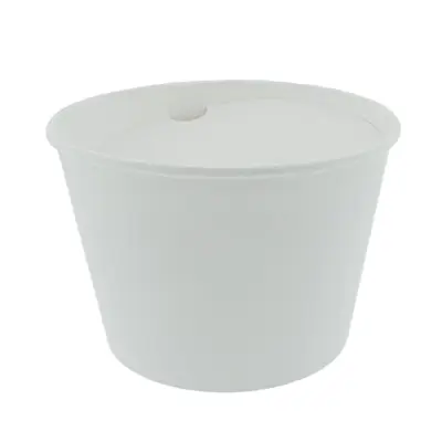 Food Bucket with Lid White 2000ml - 360 pcs/box.