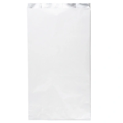 Paper Grill Bag with Aluminum Interior - White - 13.2x7.5x3.3in - 250 pcs/box.