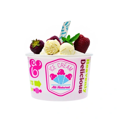 Pink Ice Cream Cup 130ml/4oz - 1,000 pcs/box