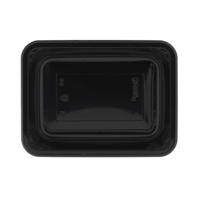 Meal Tray CPET 171/50 1C Black - 384 pcs/box.