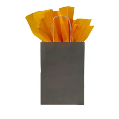 Paper Bag Twisted Handle 220 + 100 x 300 mm Grey - 250 pcs/box
