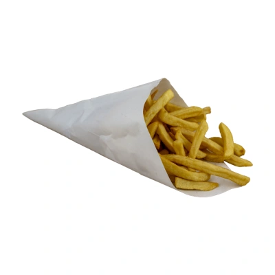 French Fry Bag - 100 grams - 17x17x24cm - white - 1,000 pcs/box