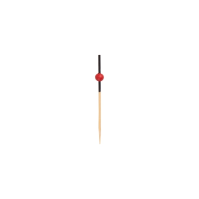 Skewer with Small Red Bamboo Ball - 250 pcs/box