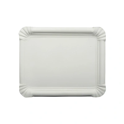 Cardboard Tray (165x200 mm) - White - Rectangular - 500 pcs/box
