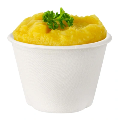 Sugarcane Bowl - ø155mm · 54 mm - white - 500 ml - 500 pcs/box