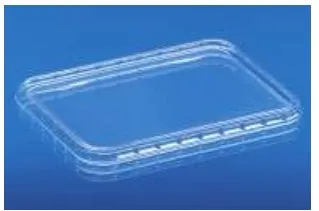 LID 390 CLEAR PET 180X135X8.5MM P400