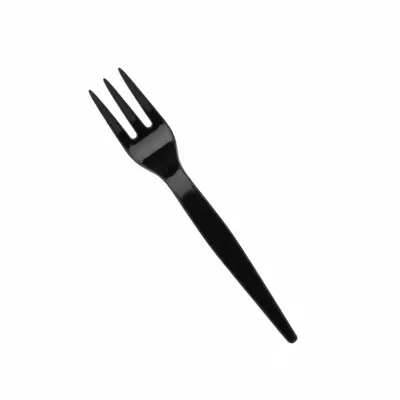 SNACK FORK REUSABLE BLACK 85MM P1000