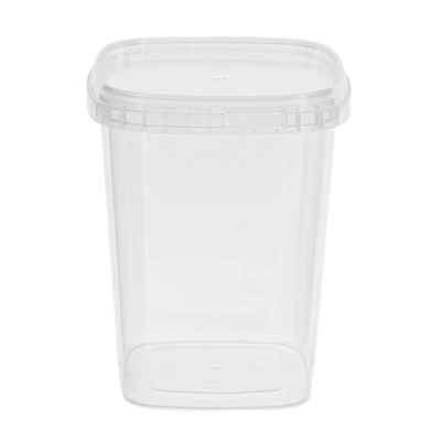 Tamper Evident Cup 90x90mm - 520cc + lid. - 455 pcs/box.