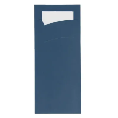 Cutlery pouch Blue with napkin 95x220mm - 1,000 pcs/box.