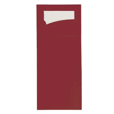 POCHETTE BURGUNDY 95X220MM
