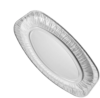Aluminum Serving Platter Oval 35cm - 100 pcs/box