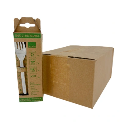 Leaves® Fork (stainless steel) - Reusable - 165 mm - 120 pcs/box