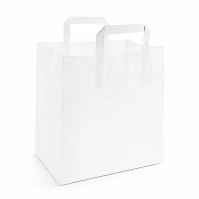 Paper Bags - White - 26x17x27cm - 250 pcs/box