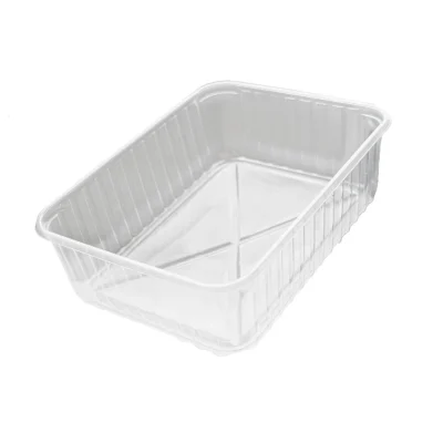 Food Tray PP 690/750cc Transparent 180x135x52mm - 400pcs/box.