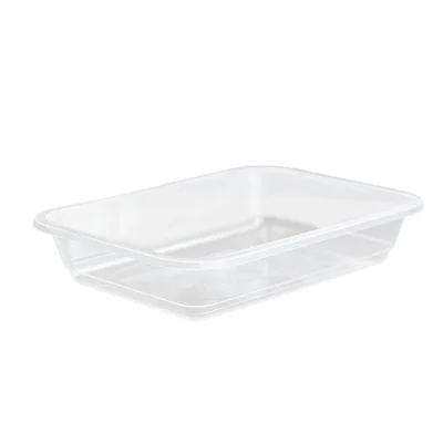 Food Tray ECOFIT PP Transparent 187x137x36mm - 500pcs/box.