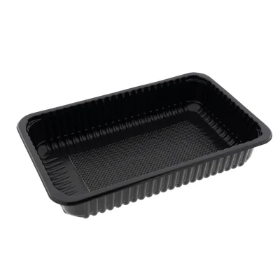 Food Tray PP Black MP2500 75mm - 1,152 pcs/box.