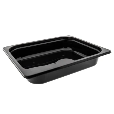 Plastic Container PP 1/2 G IM Black 60mm - 720pcs/cs.