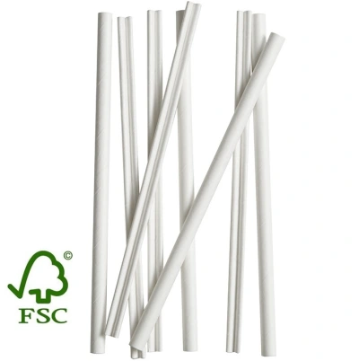 Stir Sticks Paper FSC® White 140mm Ø6mm in Dispenser 500 Pieces