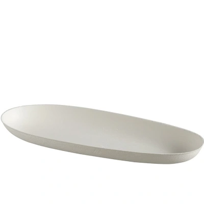 Bagastro Organic White Dish 210 x 80 x 20mm - 40 pieces