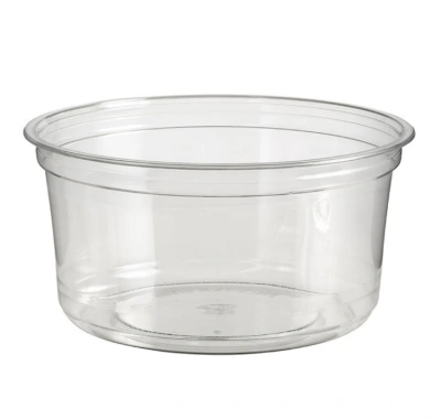 Sustainable Round Deli Container (Recycled PET) 375cc - 576 pcs/box