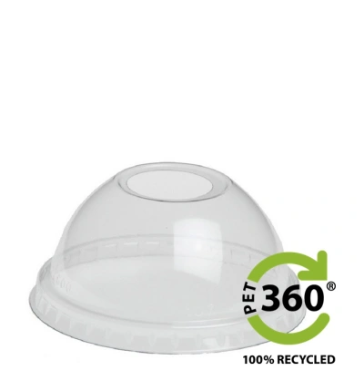 Dome Lid (PET360) Ø78mm with Opening - 1,000 pcs/box.