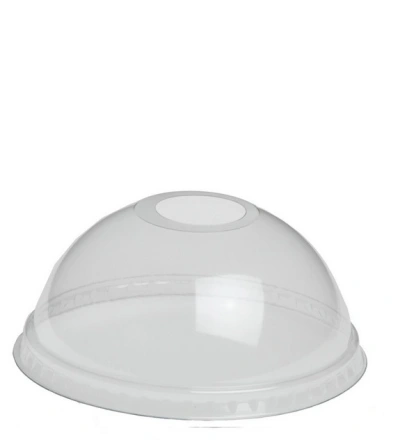 Dome Lid (PET) Ø93mm with Opening - 1,000 pcs/box