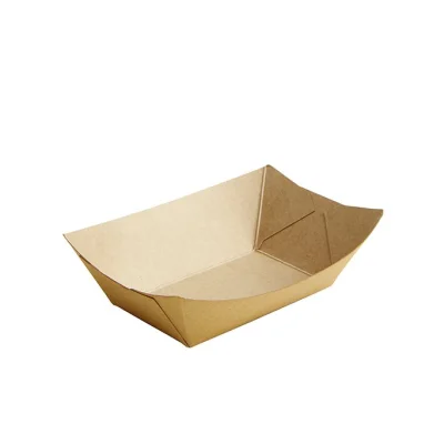 Kraft Snack Trays Conical/Small 85x51mm - 1,000 pcs/box.