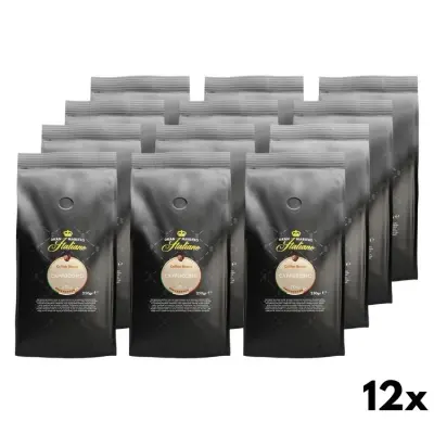 Cappuccino Coffee Beans - Gran Maestro Italiano 12x250g.