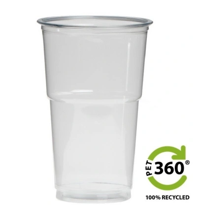 Sustainable Plastic Beer Glass PET360® 300cc (350cc max) - 1,250 pcs/box.