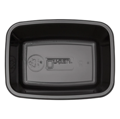 CPET Tray 173/50 1 Compartment Black - 500 pcs/box