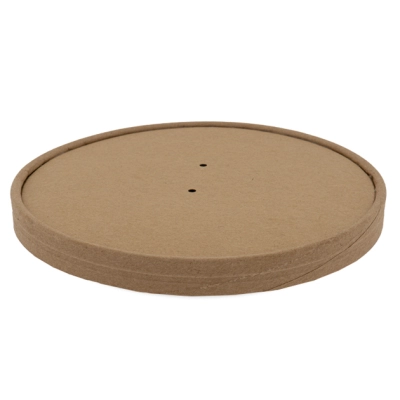 Kraft Lid - Round - ø184mm - 300 pcs/box