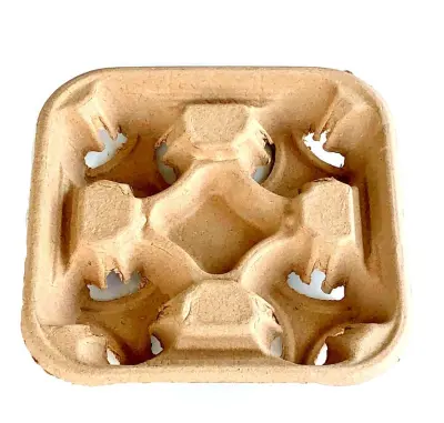 Pulp Carry Trays for 4 Cups - 250 pcs/pack