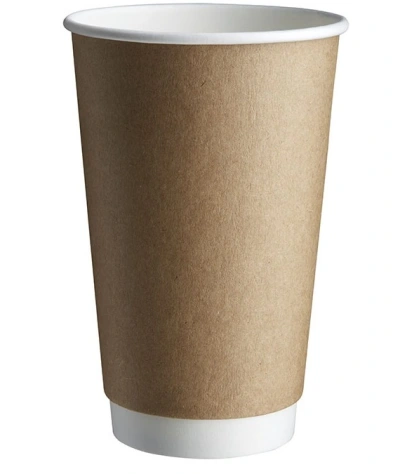 Double-Wall Coffee Cup Kraft 400cc/16oz - 500 pcs/box