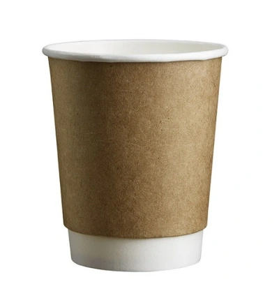 Double Wall Kraft Coffee Cup 200cc/8oz - 500 pcs/box