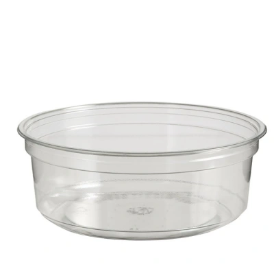 Sustainable Round Deli Container (Recycled PET) 250cc - 576 pcs/cs.