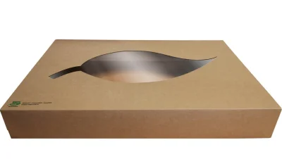Organic Catering Box Large Kraft (55cm) - 40 pcs/box