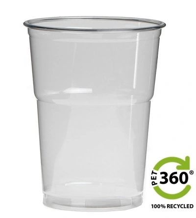 Sustainable Plastic Beer Glass PET360® 400cc (550cc max) - 800 pcs/box