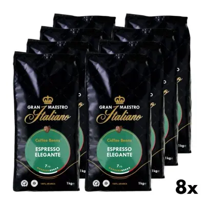 Coffee Beans Espresso Elegante - Gran Maestro Italiano 8x1kg