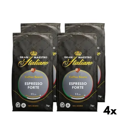 Coffee Beans Espresso Forte - Gran Maestro Italiano 4x1kg
