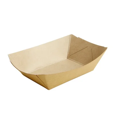 Kraft Snack Trays Conical/Medium 107x69mm - 1,000 pcs/box