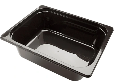 Gastro Half PP Injection Molding 325/50mm Black - 180 pcs/ds.