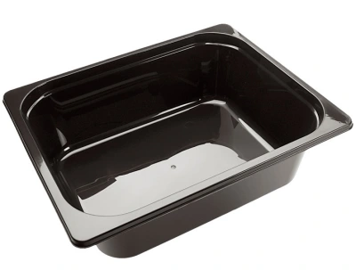 Gastro Half PP Injection Mold 325/80mm Black - 90 pcs/ds.